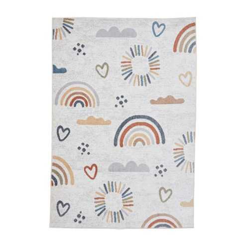 Krémszínű gyerek szőnyeg 80x150 cm Vida Kids Rainbow – Think Rugs