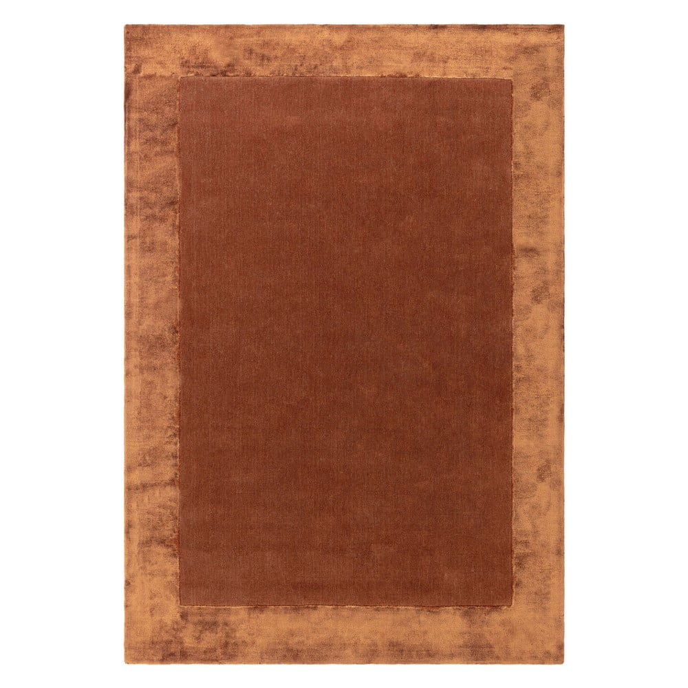 Téglavörös kézi szövésű gyapjú keverék szőnyeg 80x150 cm Ascot – Asiatic Carpets