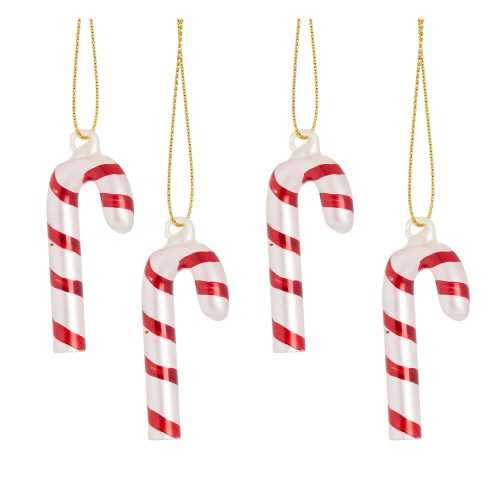 Üveg karácsonyfadísz készlet 4 db-os Candy Cane – Sass & Belle