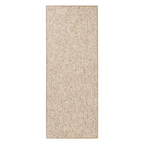 Világosbarna futószőnyeg 80x300 cm Wolly – BT Carpet