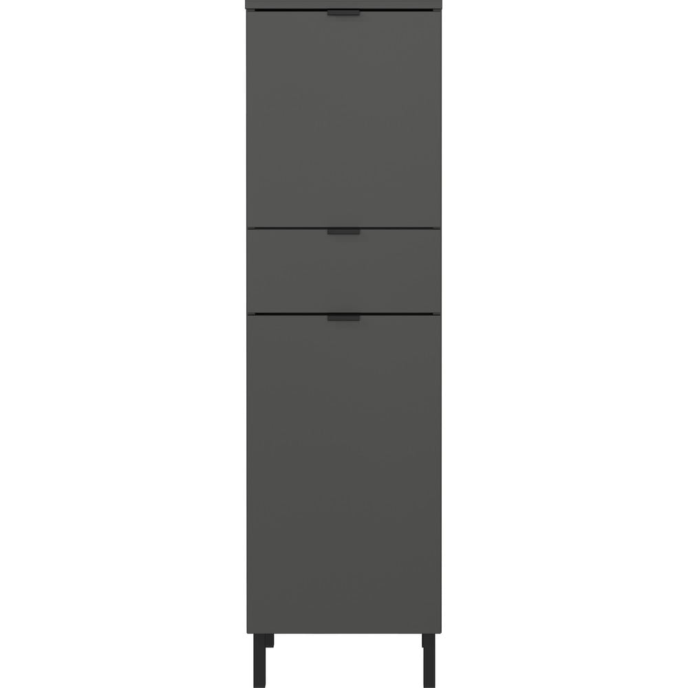 Antracitszürke magas fürdőszoba szekrény 34x120 cm Arcena – Germania