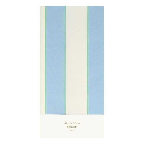 Asztalterítő 137x259 cm Pale Blue Stripe – Meri Meri