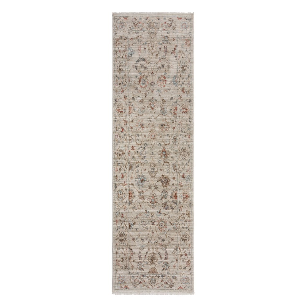 Bézs futószőnyeg 66x300 cm Elodie Traditional – Flair Rugs