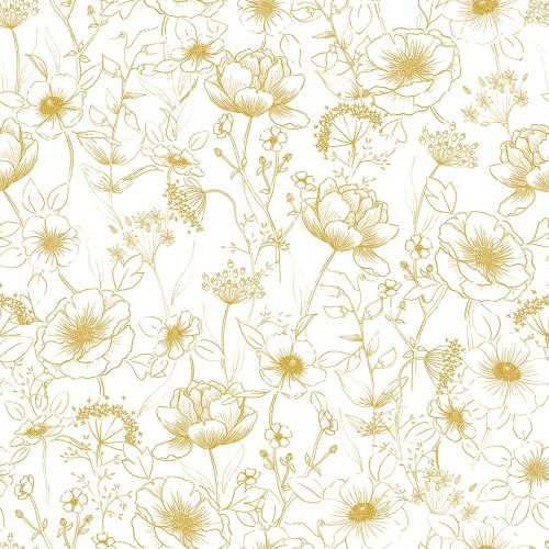 Gyerek tapéta 10 m x 50 cm Flowers Botany – Lilipinso