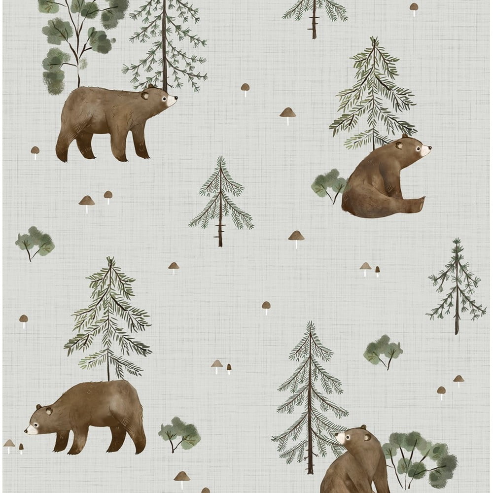 Gyerek tapéta 10 m x 50 cm Mountain & Bears – Lilipinso