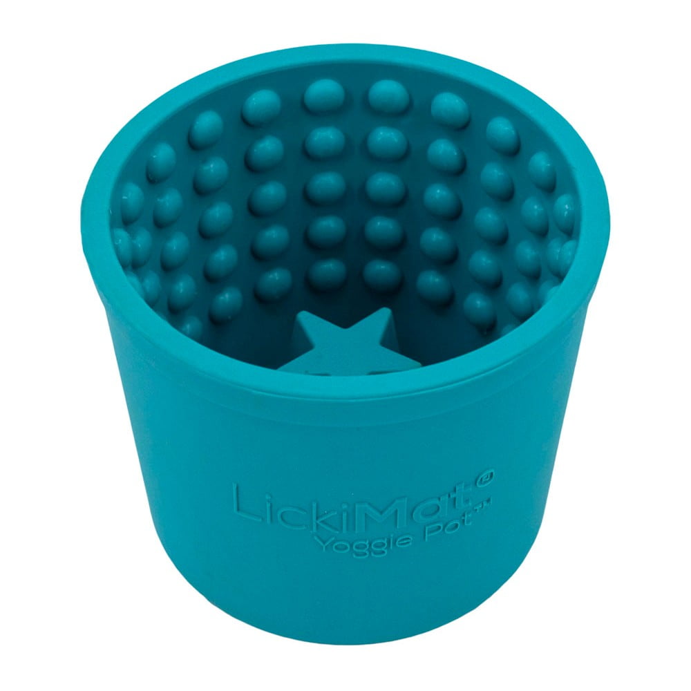 Habzsolásgátló tál Yoggie Pot Turquoise – LickiMat