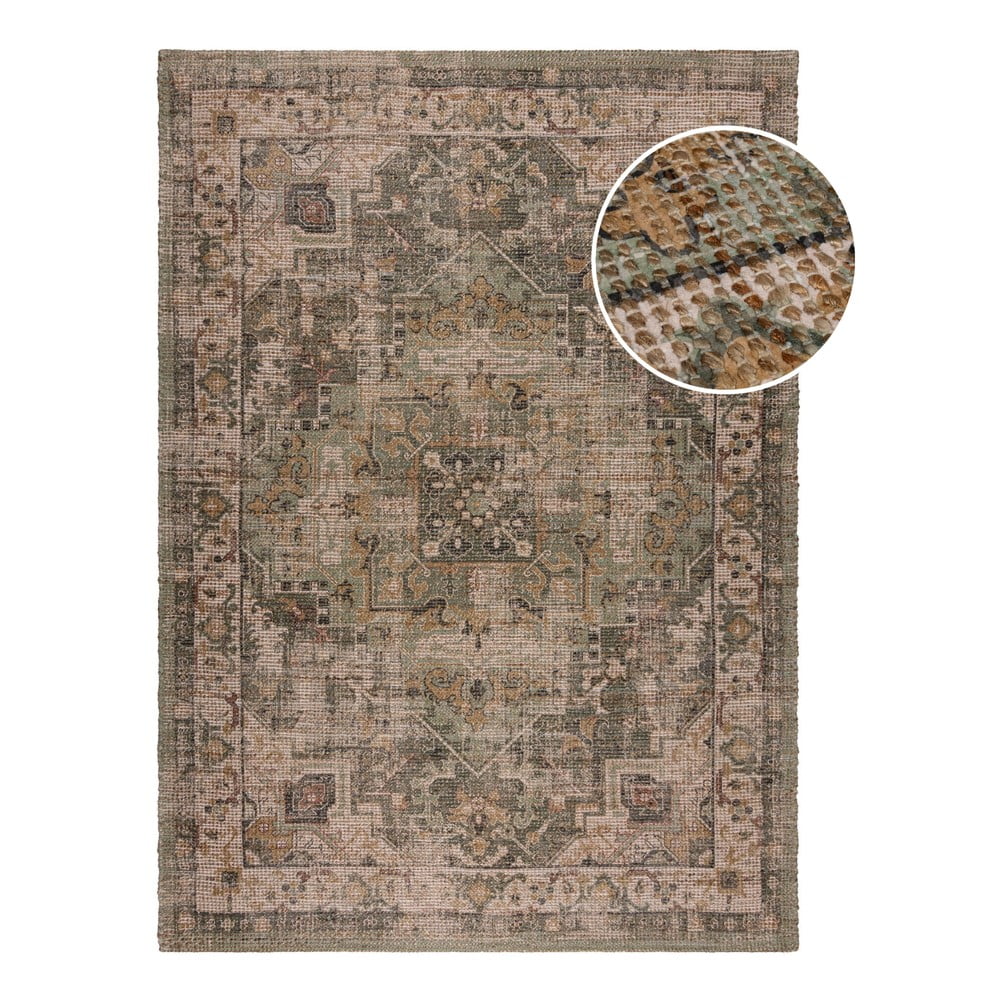 Khaki kézi szövésű jutakeverék szőnyeg 160x230 cm Selena Jute Traditional – Flair Rugs