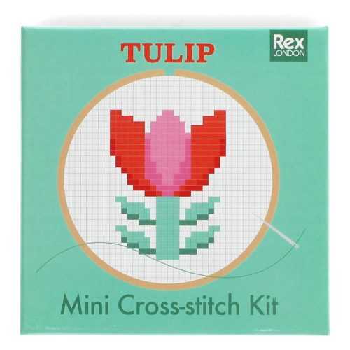 Kreatív készlet Cross-stitch Kit Tulip – Rex London