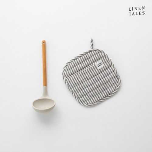 Len edényfogó Thin Black Stripes – Linen Tales