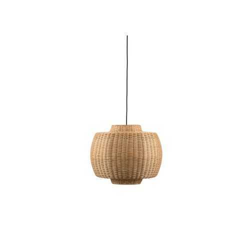 Natúr színű függőlámpa rattan búrával ø 50 cm Vilna – Villa Collection