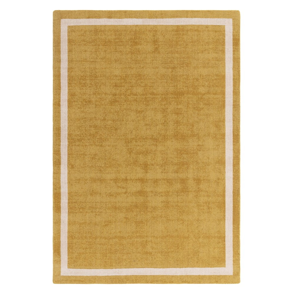 Okkersárga kézi szövésű gyapjú szőnyeg 160x230 cm Albi – Asiatic Carpets