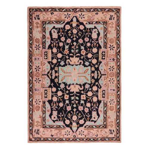 Rózsaszín kézi szövésű gyapjú szőnyeg 160x230 cm Blossom Traditional – Flair Rugs