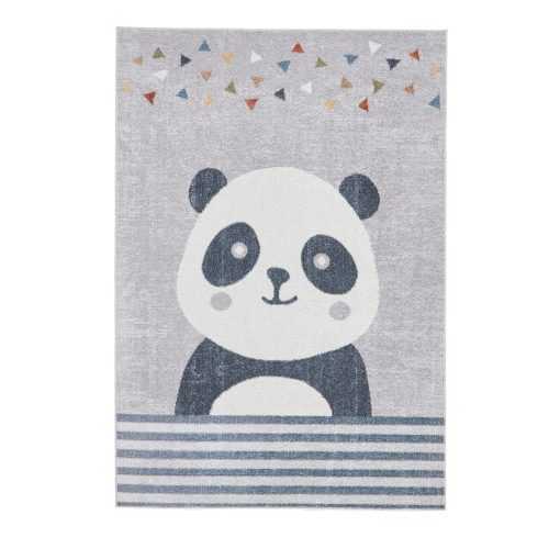 Világosszürke gyerek szőnyeg 120x170 cm Vida Kids Panda – Think Rugs