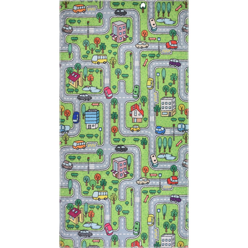 Zöld gyerek szőnyeg 80x150 cm Green Neighborhood – Vitaus