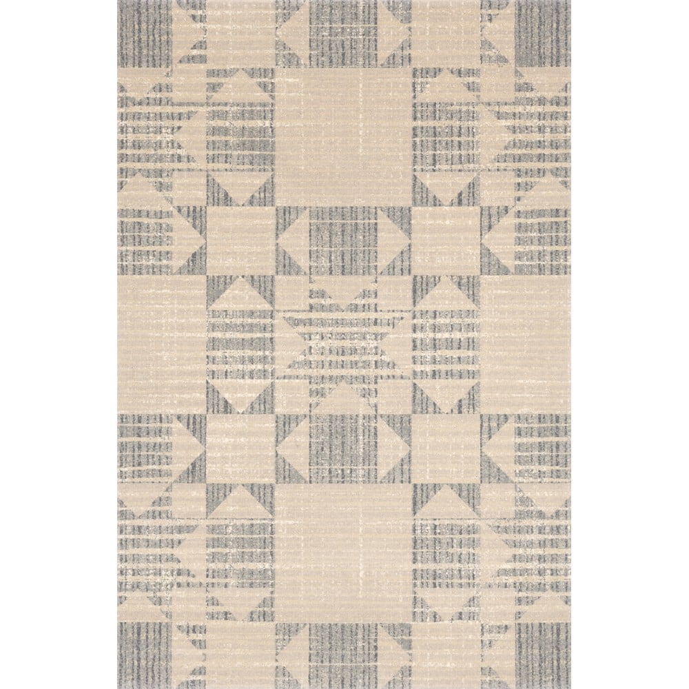 Bézs gyapjú szőnyeg 133x190 cm Frotage beige – Agnella