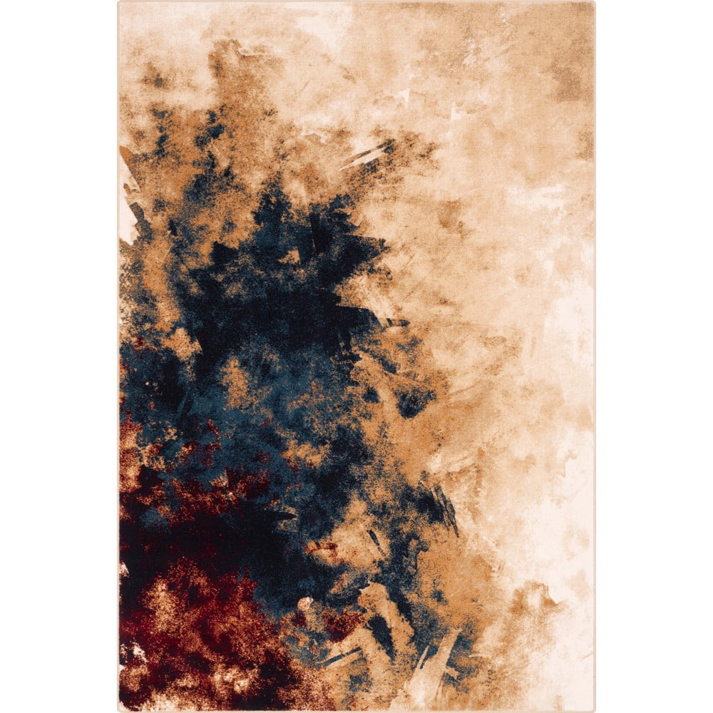 Gyapjú szőnyeg 133x180 cm Burst dark beige – Agnella