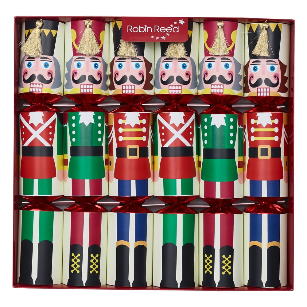 Karácsonyi cracker szett 6 db-os Racing Nutcracker – Robin Reed