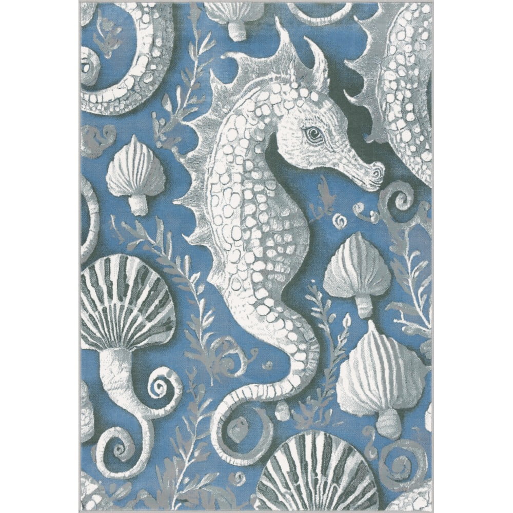 Kék gyerek szőnyeg 200x280 cm Seahorse – FD