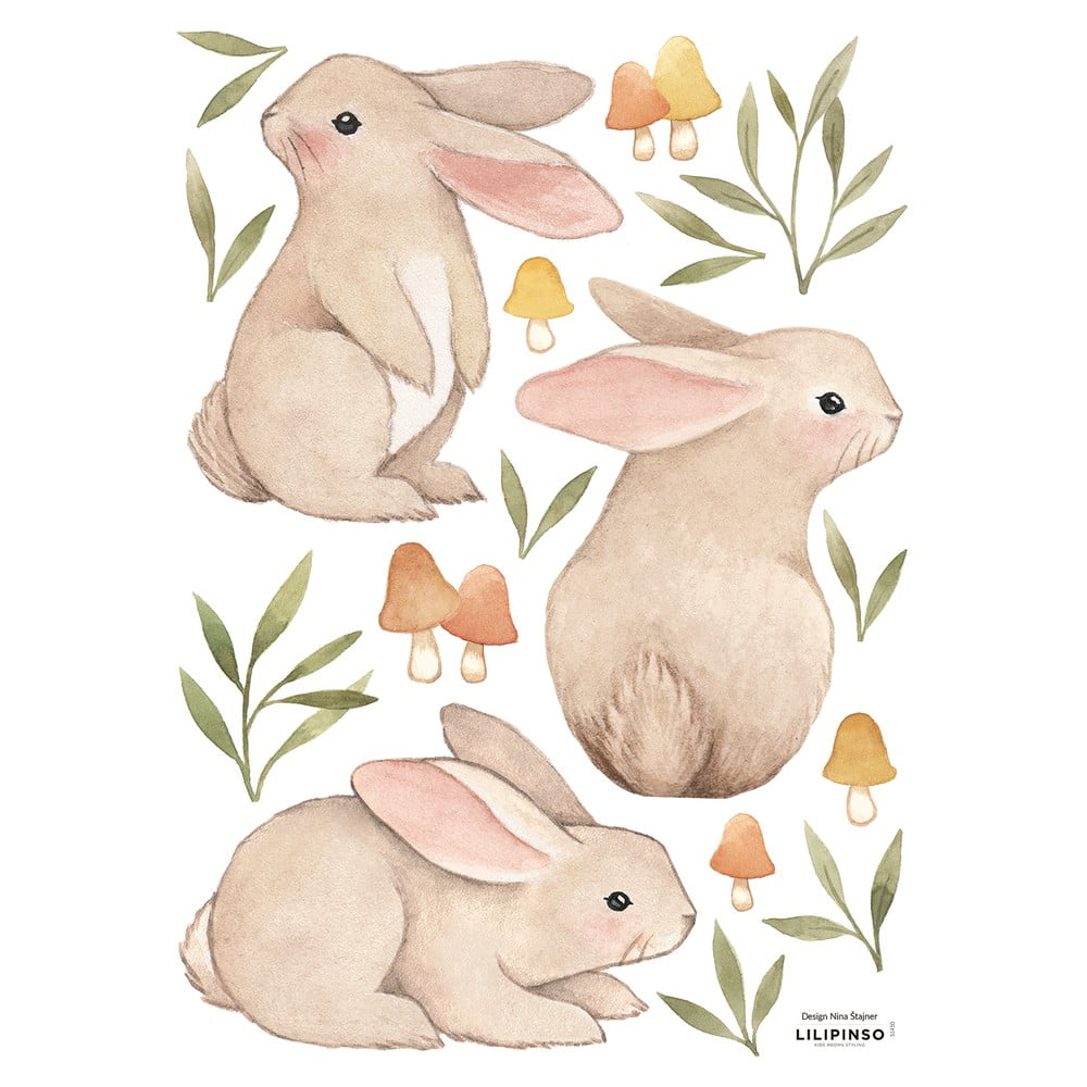 Matrica lap 30x42 cm Bunnies – Lilipinso