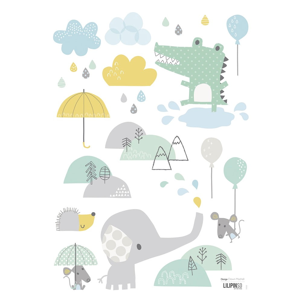 Matrica lap 30x42 cm Smile It'S Raining – Lilipinso