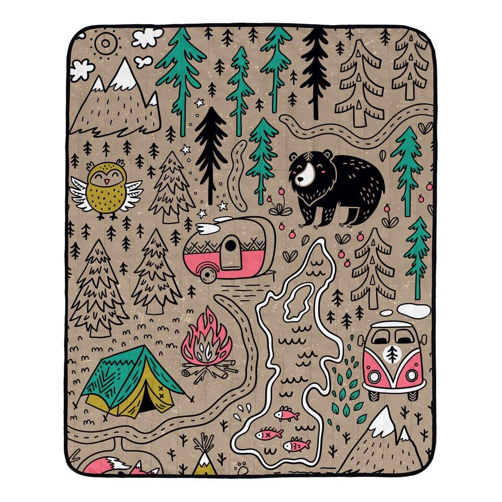 Mikroszálas piknik takaró 145x180 cm Camping – Butter Kings