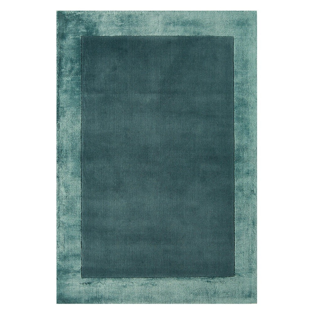 Petróleumkék kézi szövésű gyapjú keverék szőnyeg 160x230 cm Ascot – Asiatic Carpets