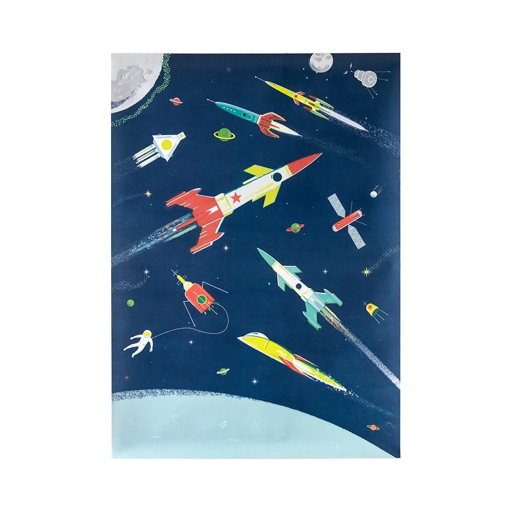 Poszter 50x70 cm Glow id the Dark Space Age – Rex London