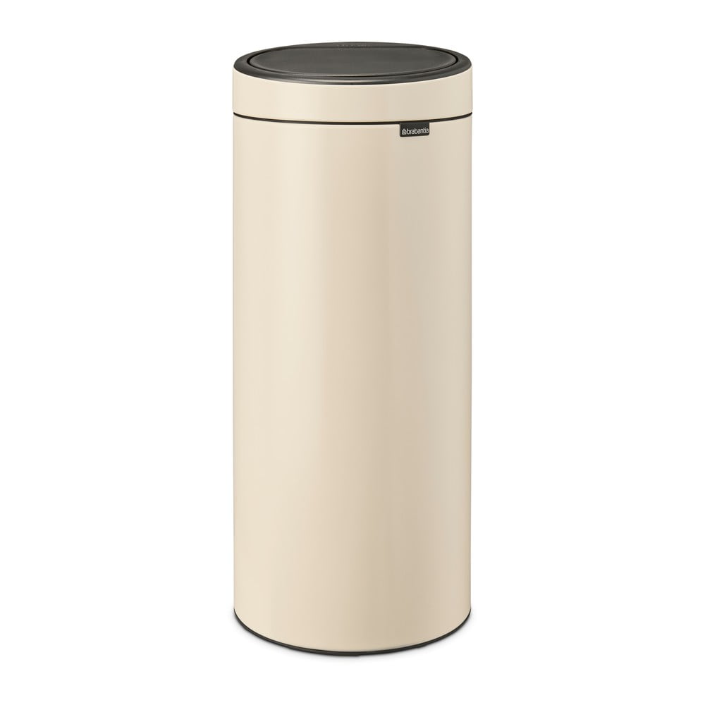 Bézs acél érintésre nyíló szemetes 30 l Touch Bin – Brabantia