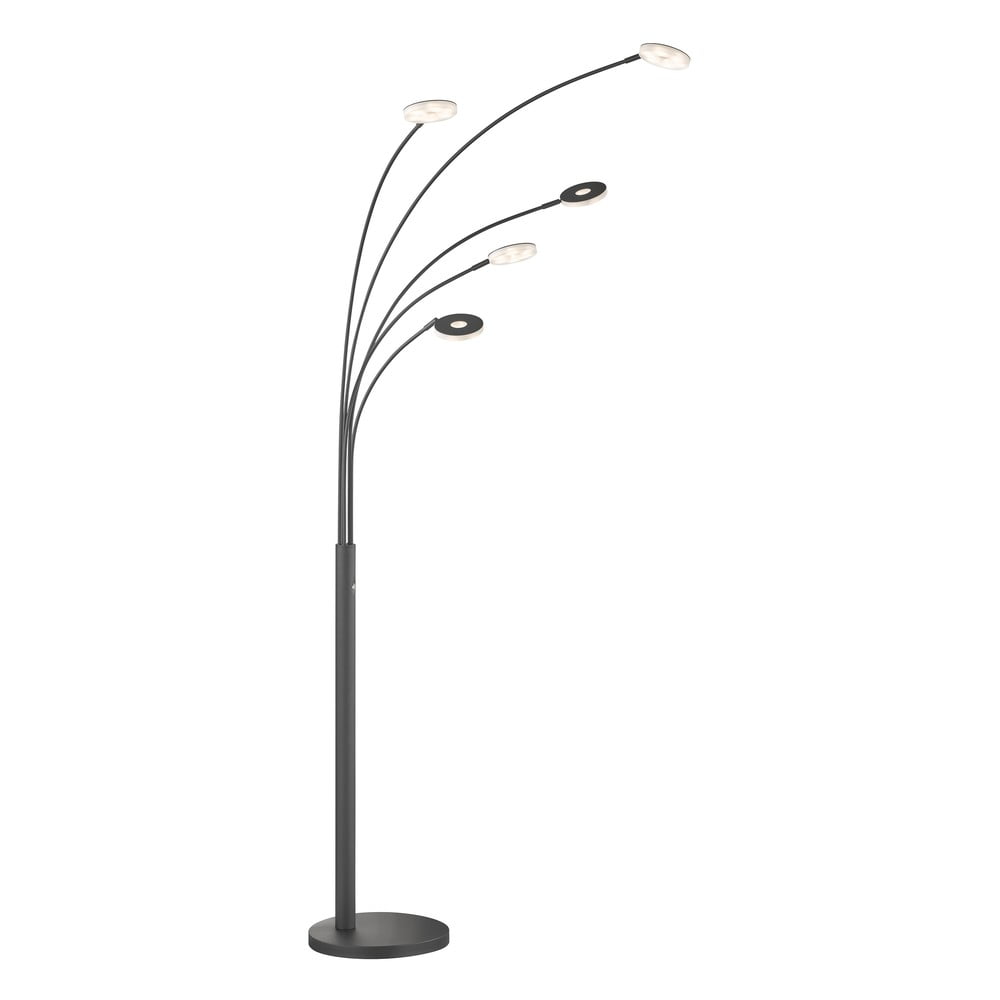 Fekete LED dimmelhető állólámpa (magasság 225 cm) Dent – Fischer & Honsel