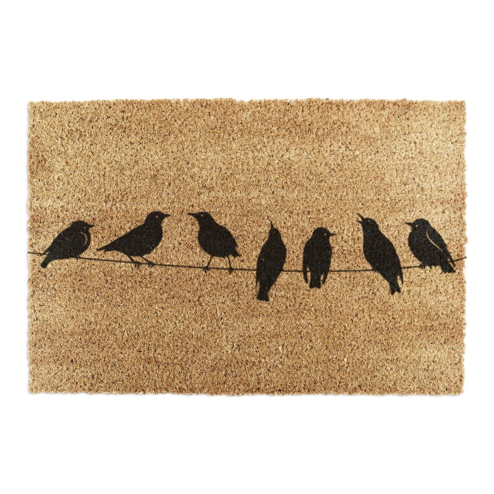 Kókuszrost lábtörlő 60x90 cm Birds On a Wire – Artsy Doormats