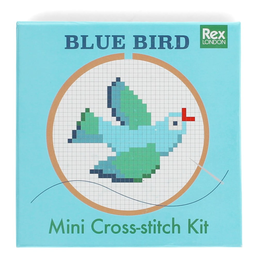 Kreatív készlet Cross-stitch Kit Blue Bird – Rex London