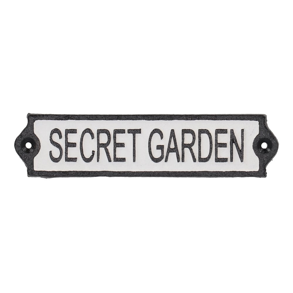 Öntöttvas falitábla 21x5 cm Secret Garden – Esschert Design