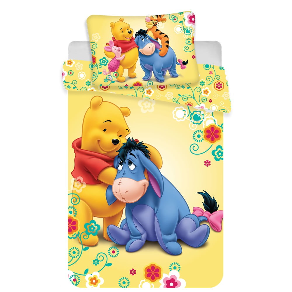 Pamut gyerek ágyneműhuzat babaágyhoz 100x135 cm Winnie-the-Pooh – Jerry Fabrics