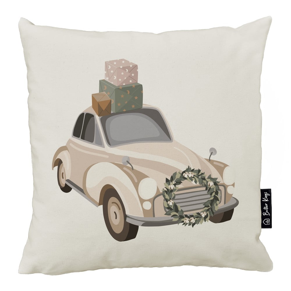 Párnahuzat karácsonyi mintával 45x45 cm Festive Car – Butter Kings