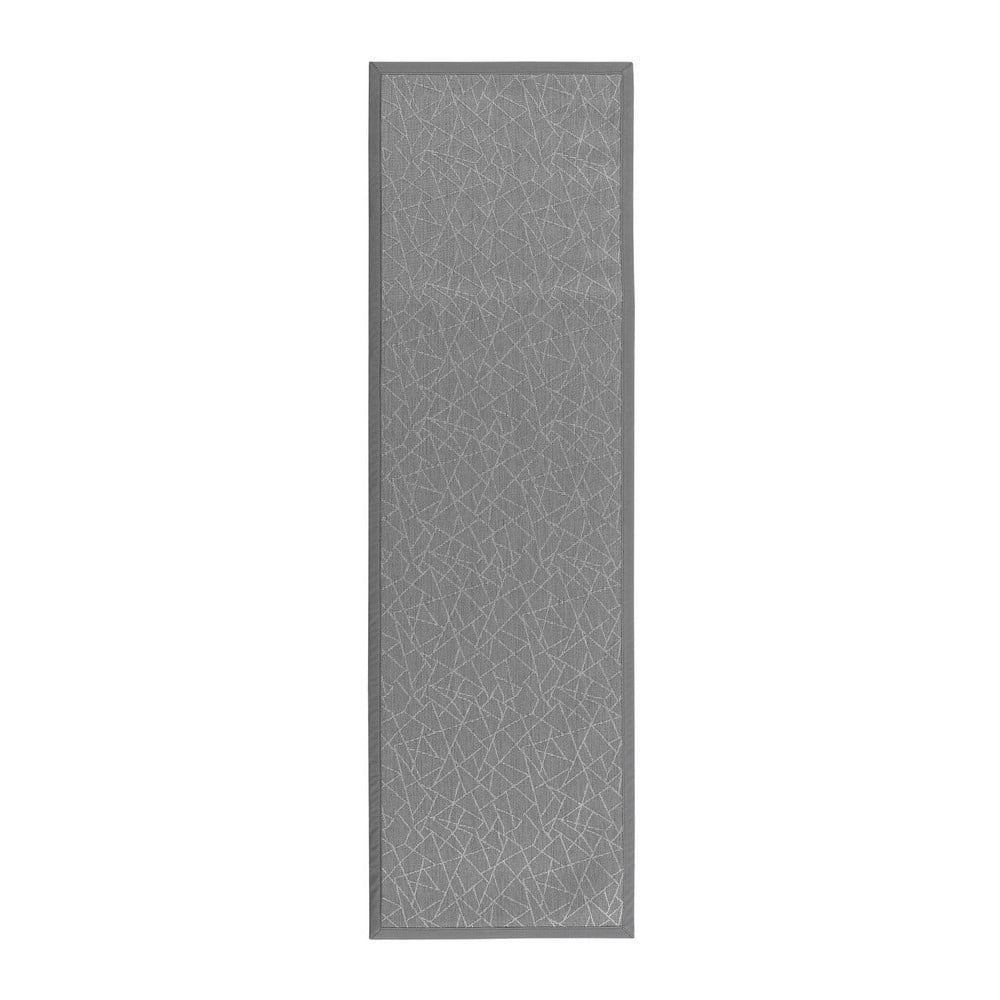 Világosszürke PVC futószőnyeg 60x200 cm Geo Silver – Casa Selección