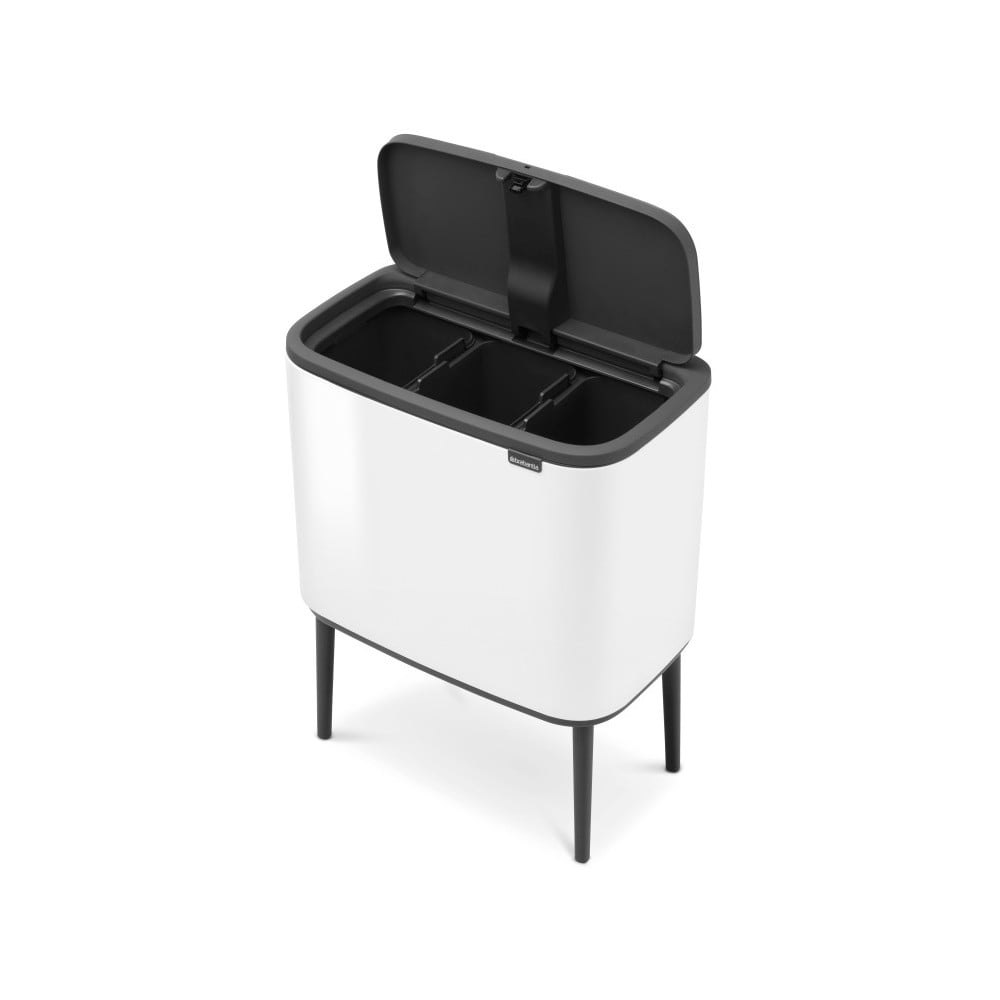 Fehér acél érintésre nyíló szelektív szemetes 33 l Bo Touch Bin – Brabantia