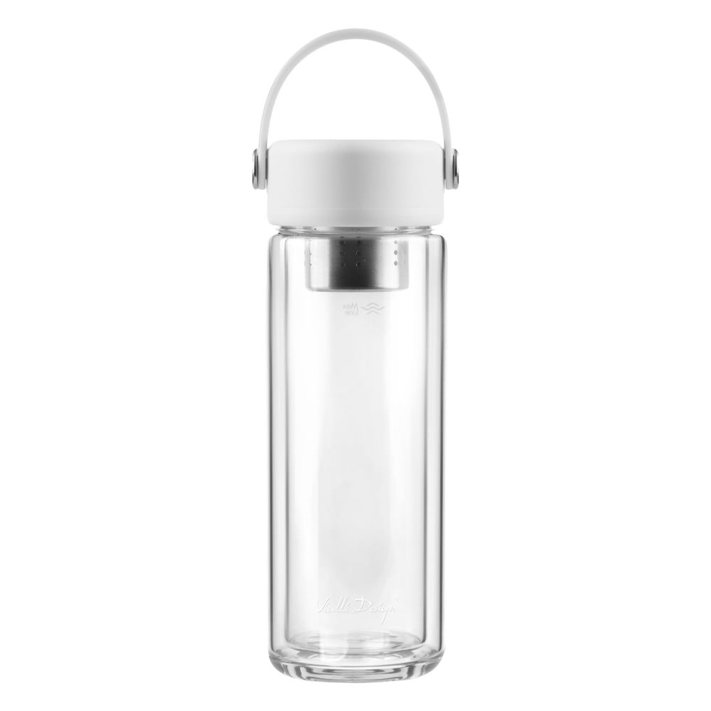 Fehér üveg ivópalack 350 ml Fuori – Vialli Design