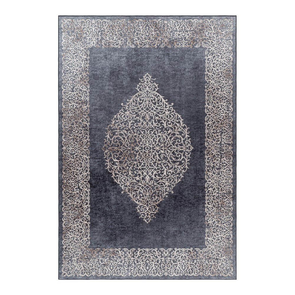 Antracitszürke mosható szőnyeg 80x150 cm Fiesta – Ayyildiz Carpets