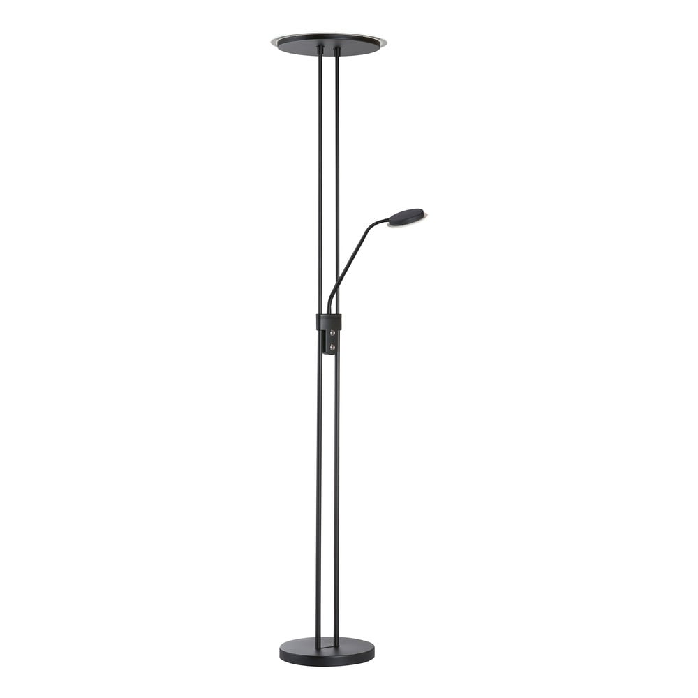 Fekete LED dimmelhető állólámpa üveg búrával (magasság 182 cm) Driva – Fischer & Honsel