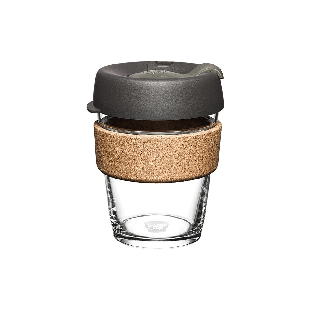 Fekete-barna utazóbögre 340 ml Brew Cork Nitro M – KeepCup