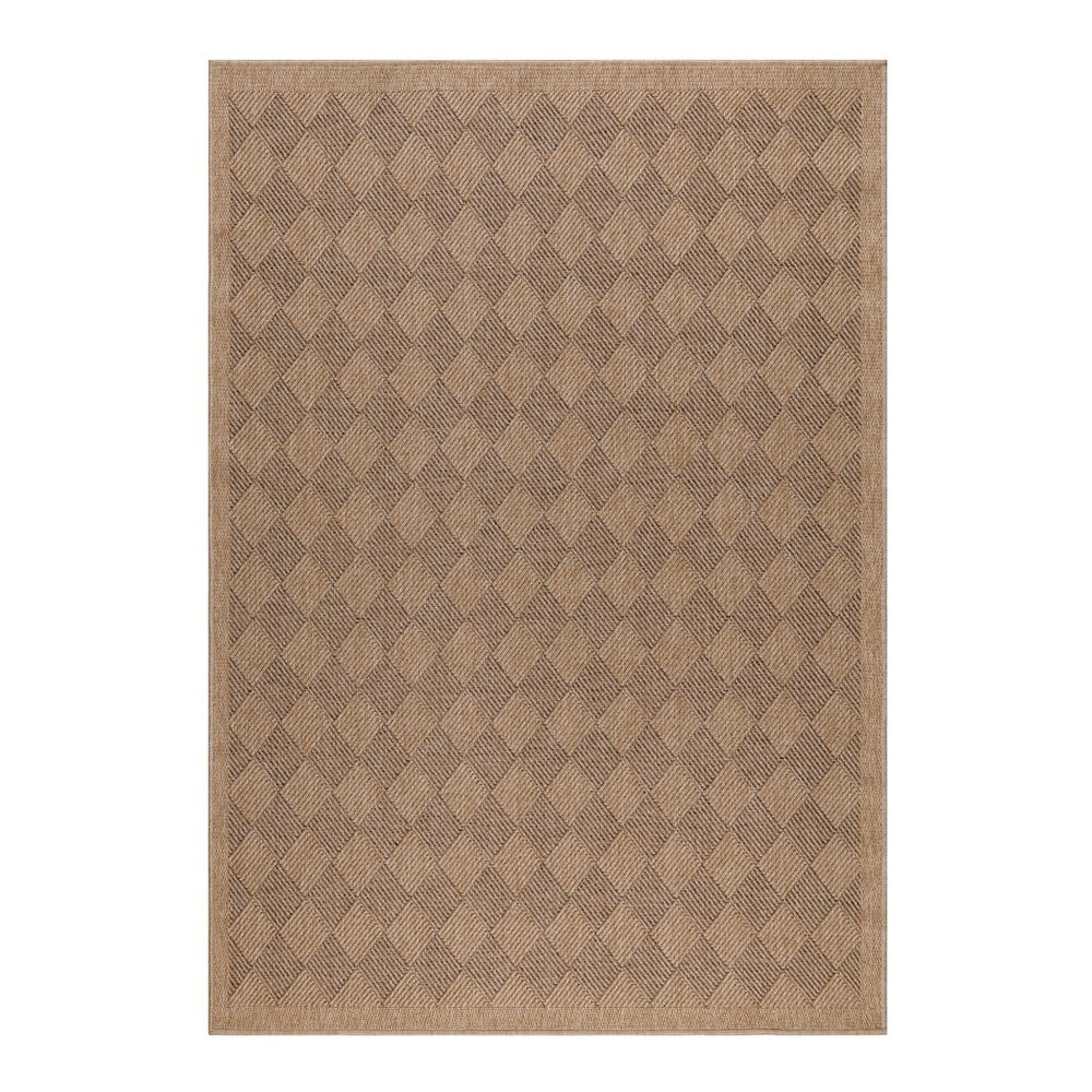 Fekete-natúr színű kültéri szőnyeg 80x150 cm Dhaka – Ayyildiz Carpets