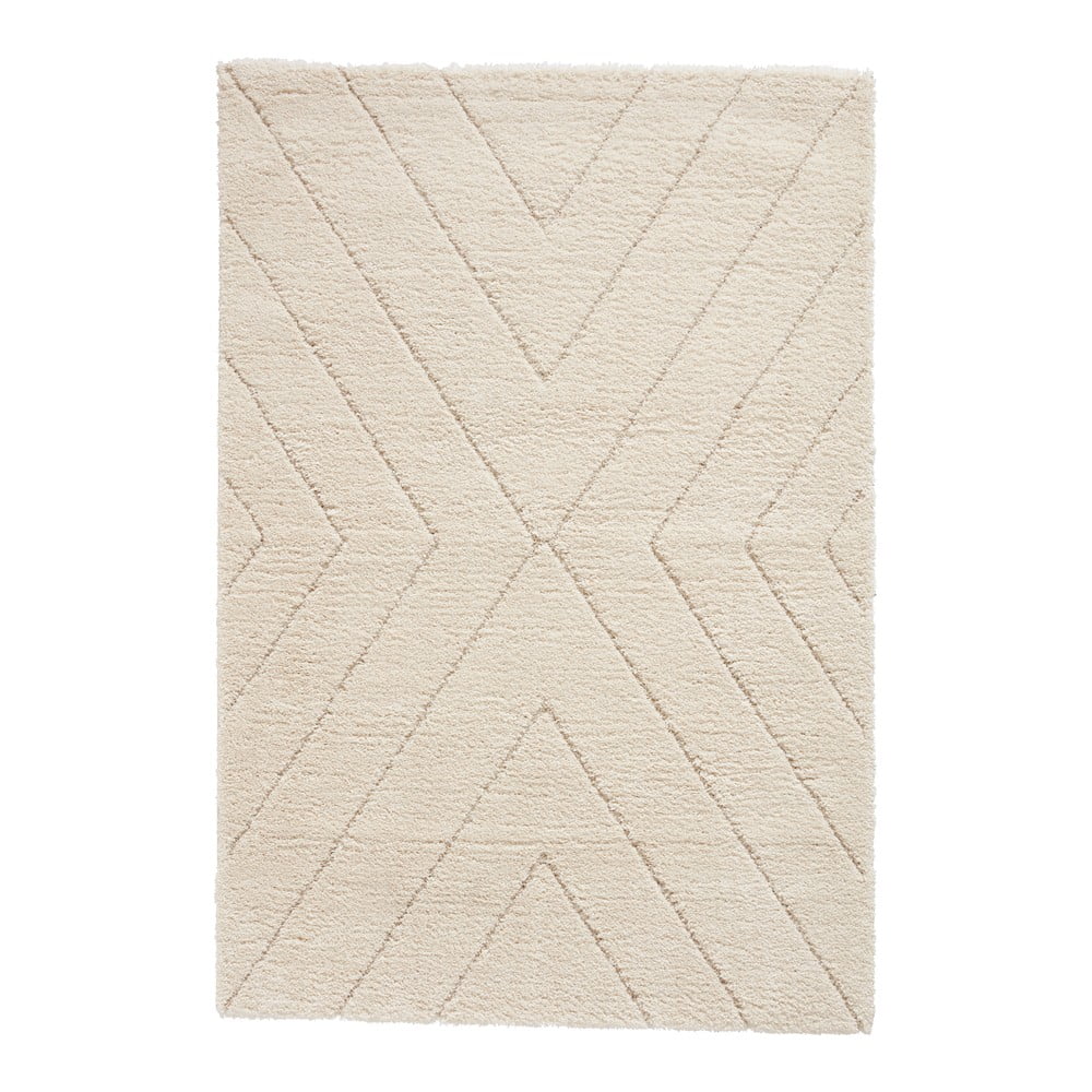 Krémszínű szőnyeg 200x290 cm Ideal Shaggy – Think Rugs