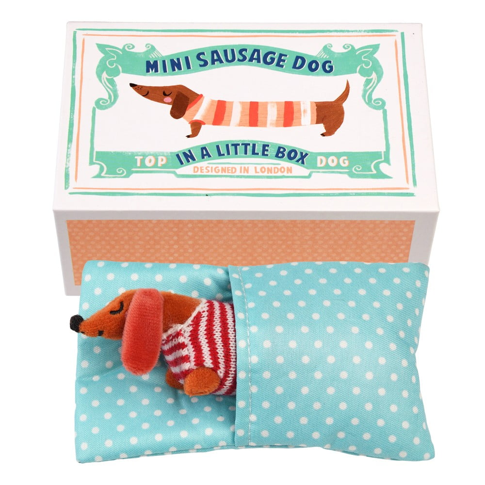 Plüssjáték Mini Sausage Dog in a Little Box – Rex London