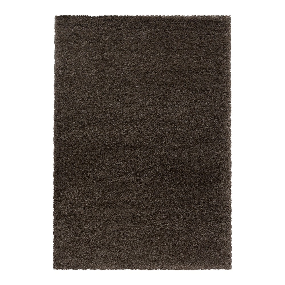 Sötétbarna szőnyeg 60x110 cm Fluffy – Ayyildiz Carpets