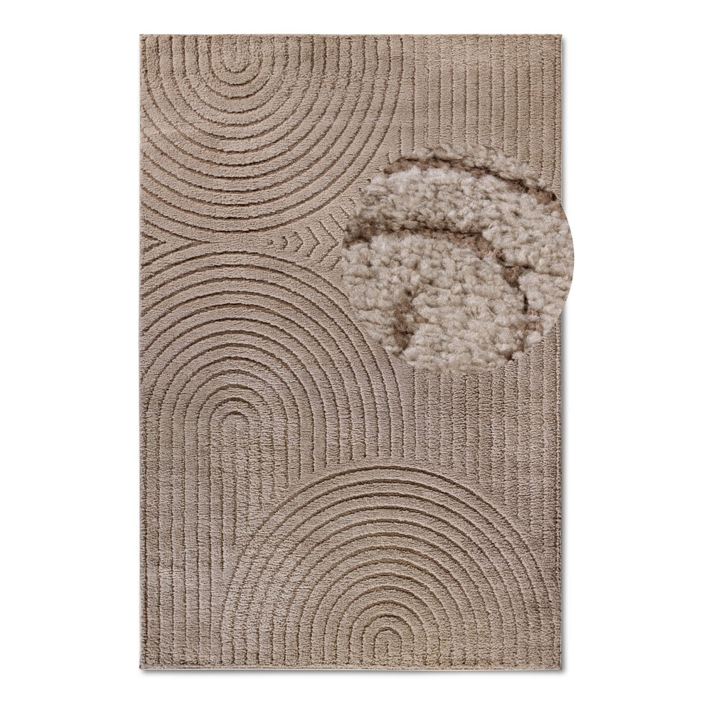 Világosbarna szőnyeg 80x120 cm Panglao New York Taupe – Elle Decoration