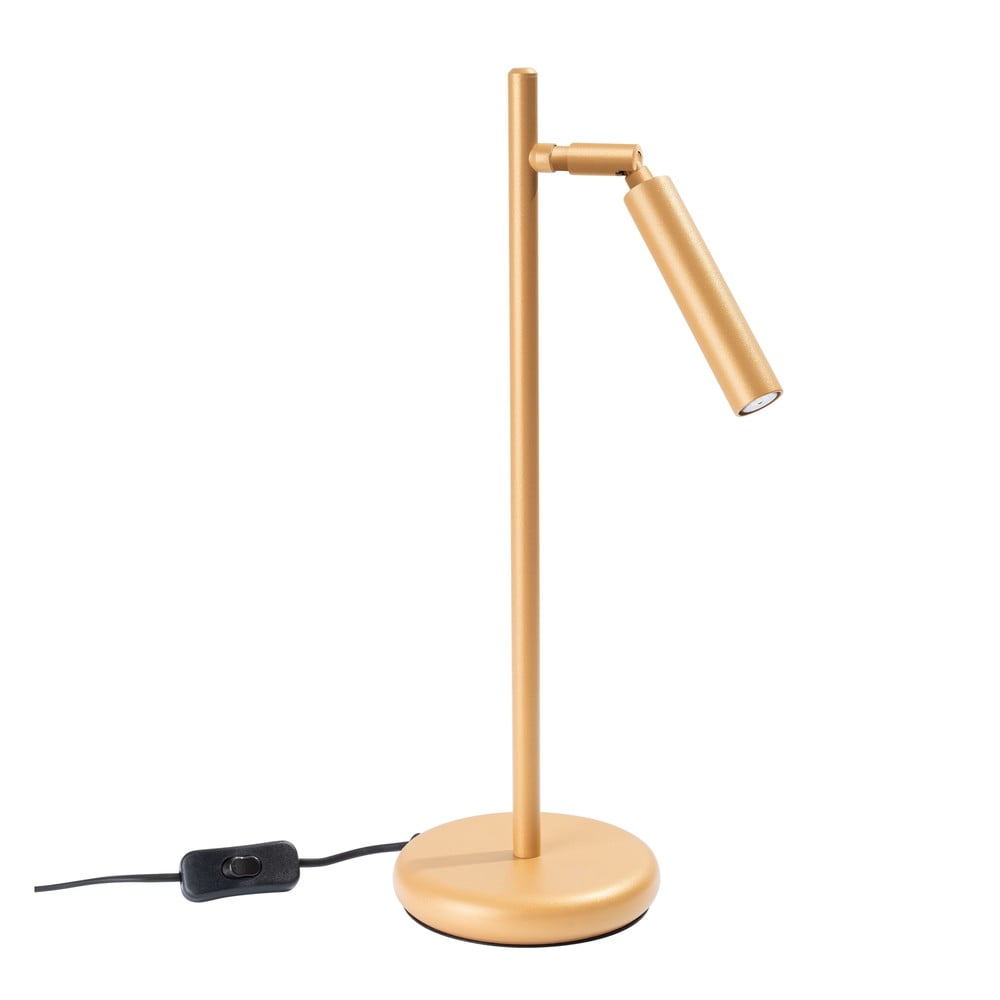 Aranyszínű asztali lámpa (magasság 43 cm) Fideus – Nice Lamps