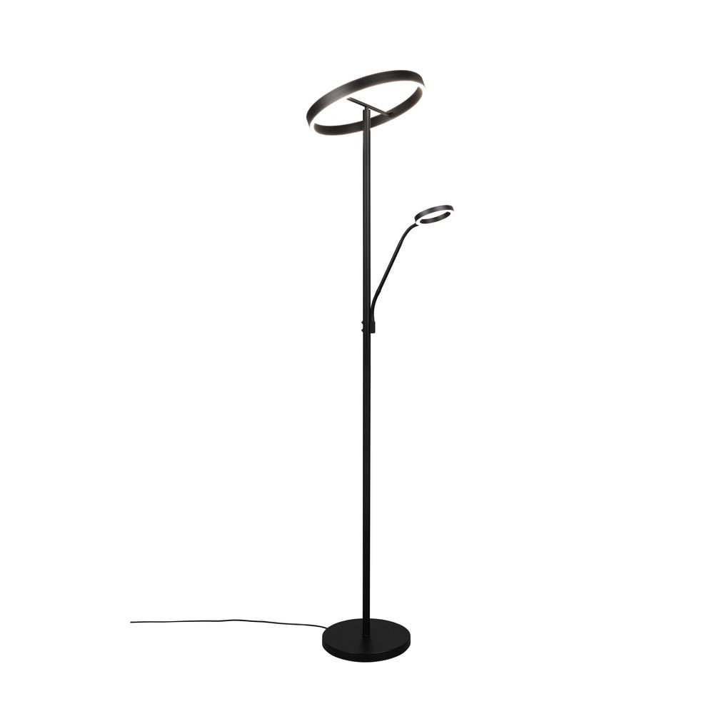 Fekete LED állólámpa (magasság 180 cm) Willis – Trio