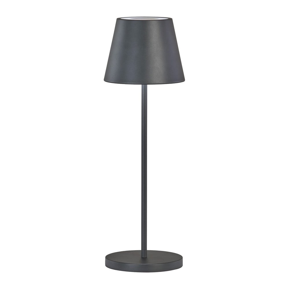 Fekete LED dimmelhető asztali lámpa fém búrával (magasság 34 cm) Cosenza 2.0 – Fischer & Honsel