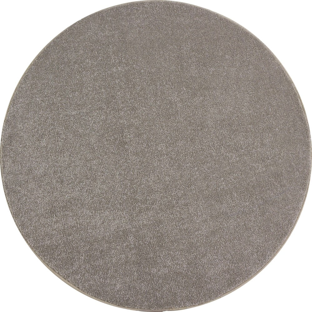 Világosbarna kerek szőnyeg ø 200 cm Ata – Ayyildiz Carpets
