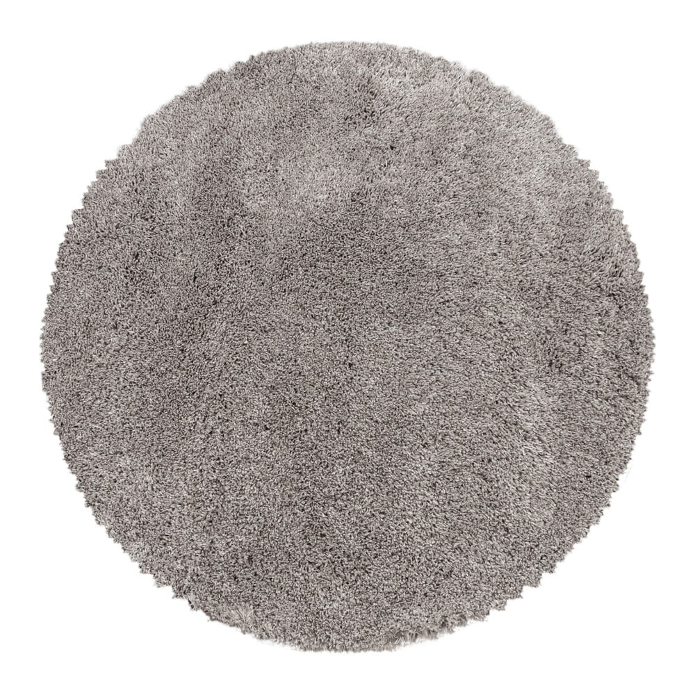 Világosbarna kerek szőnyeg ø 80 cm Fluffy – Ayyildiz Carpets